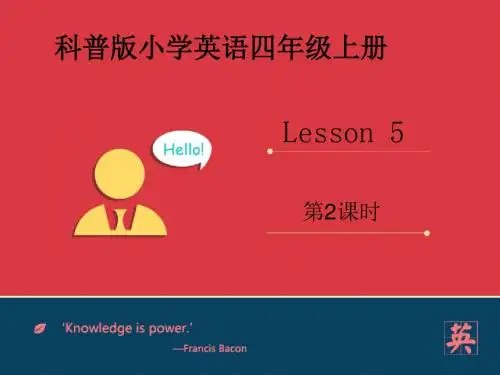 秋科普版英语四上Lesson 《What can you see》(第课时)ppt课件