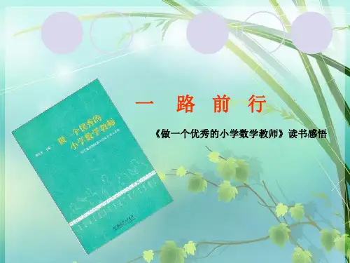 《做一个优秀的小学数学教师》读书交流 PPT课件 图文