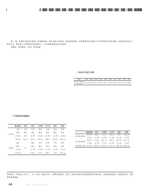 _学历贬值_的个案研究_以西安市为例_傅文晓