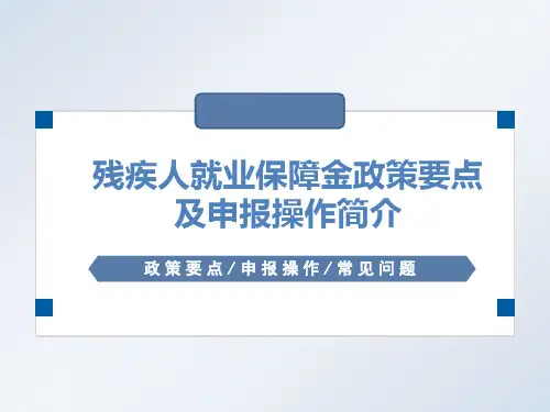 残保金培训课件