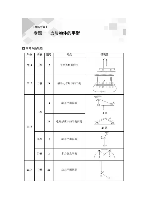 2019年高考物理高中物理步步高大二轮专题复习课件及试题专题一