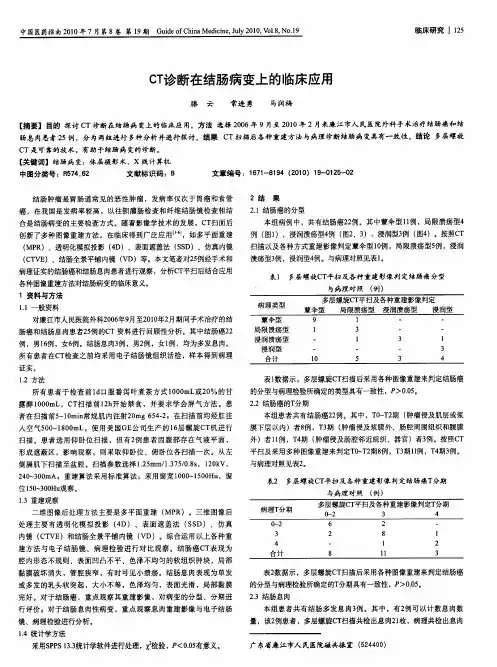 CT诊断在结肠病变上的临床应用
