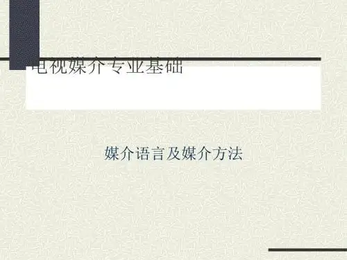 电视媒介专业基础知识(ppt31张)