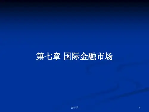 第七章 国际金融市场PPT学习教案