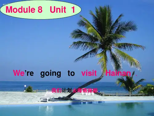 外研版(三起)四上Module 8《Unit 1 We are going to visit Hai