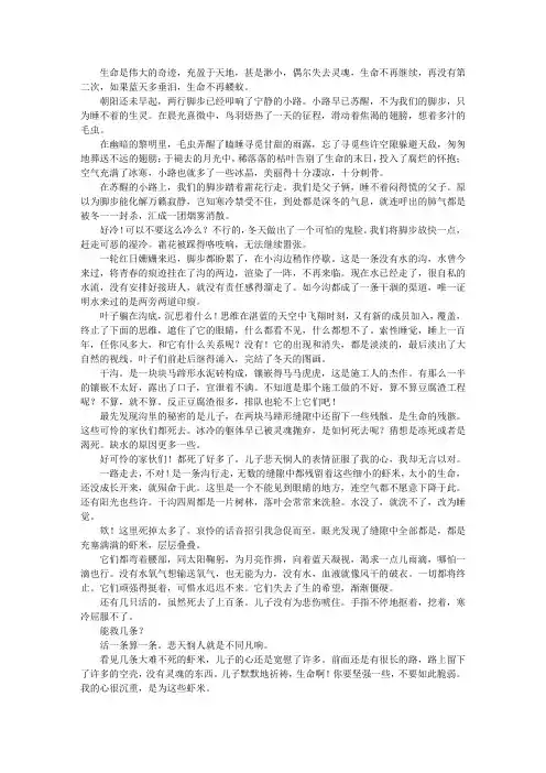 为生命祈祷