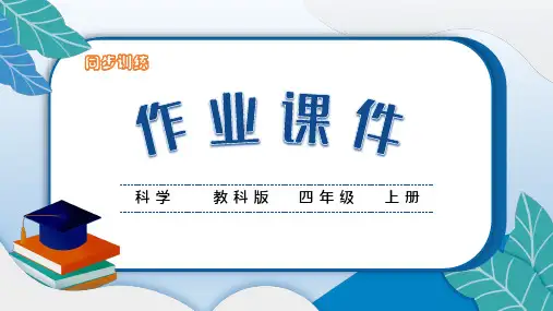 教科版科学四年级上册《呼吸与健康生活》课件