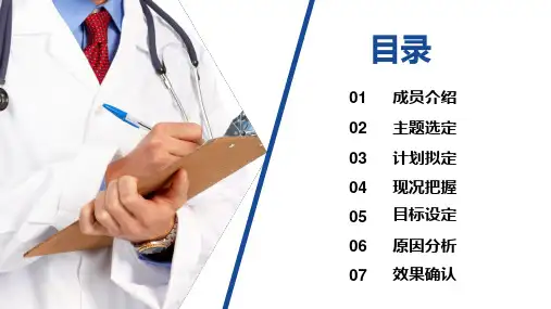 医院妇产科品管圈医疗QC课题研究汇报提高孕妇从穿刺到分娩后留置针的完好PPT演示课件