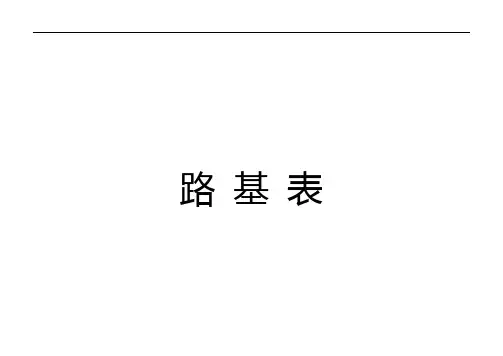 高速公路路基工程施工表格