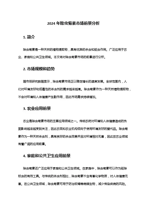 2024年除虫菊素市场前景分析