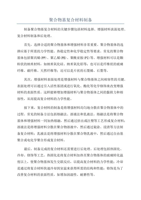 聚合物基复合材料制备