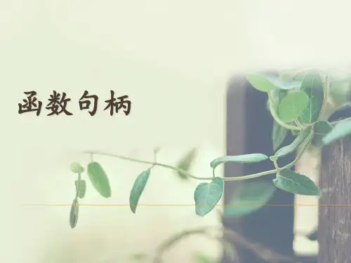 matlab-函数句柄