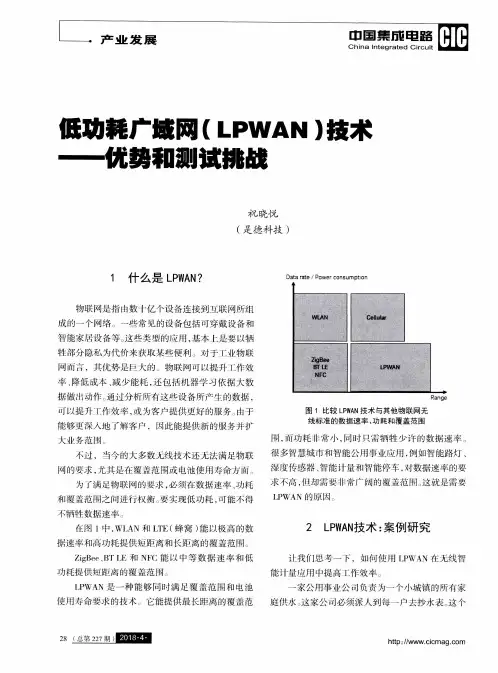 低功耗广域网(LPWAN)技术——优势和测试挑战