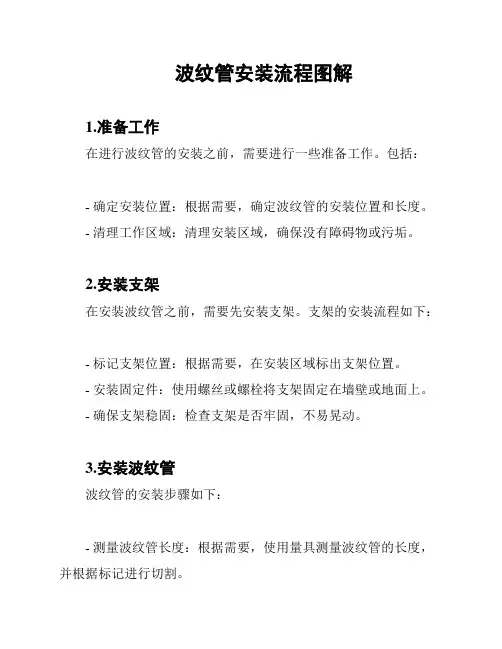 波纹管安装流程图解