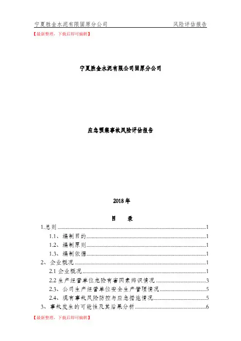 风险评估报告(完整资料).doc