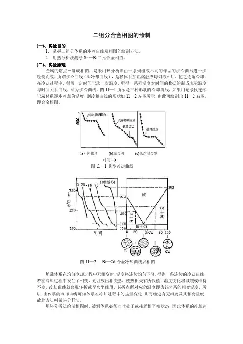 二组分合金相图的绘制（docX页）