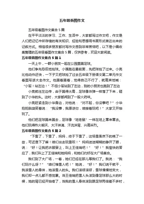 五年级看图作文集合5篇