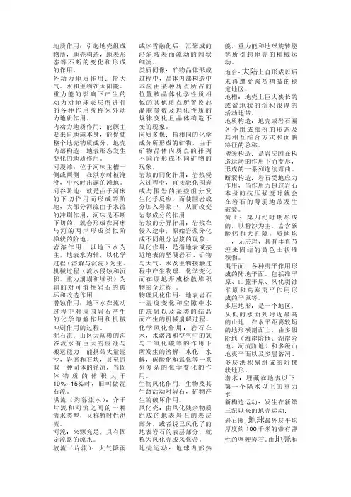 地质地貌