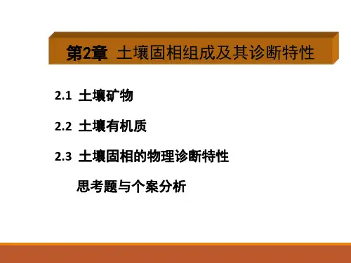 土壤地理学第2章 土壤固相组成及其诊断特性