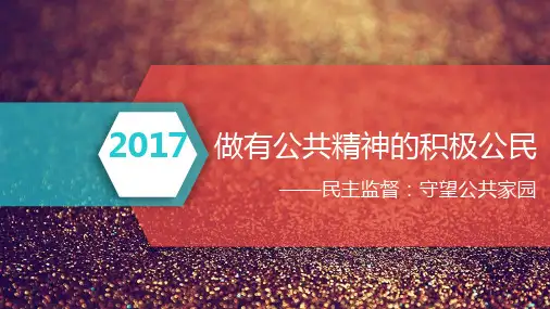 公开课课件2-《民主监督：守望公共家园》