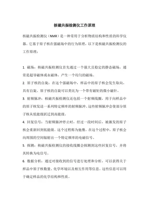 核磁共振检测仪工作原理