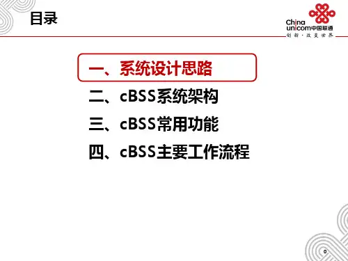 cbss系统支撑介绍