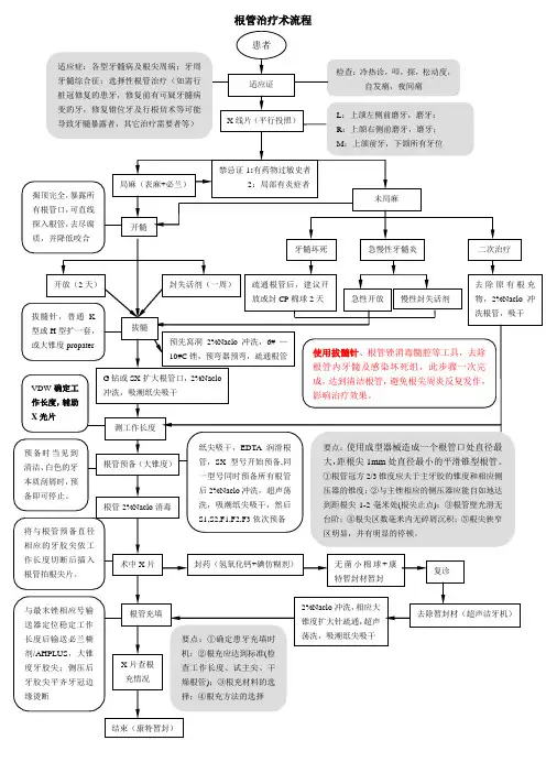 (完整版)根管治疗操作流程