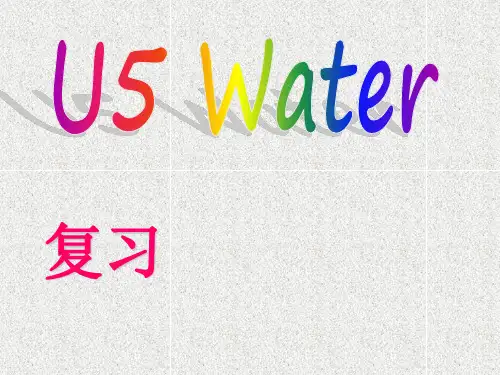 牛津深圳版英语七下Unit 5《Water》(Reading)ppt复习课件
