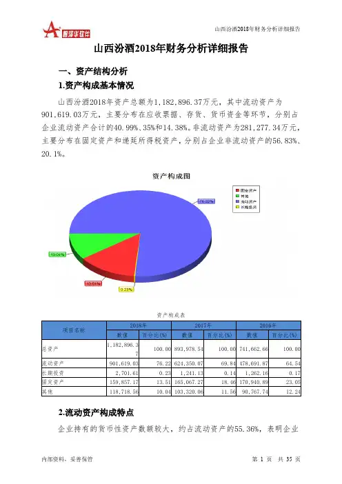 山西汾酒2018年财务分析详细报告-智泽华