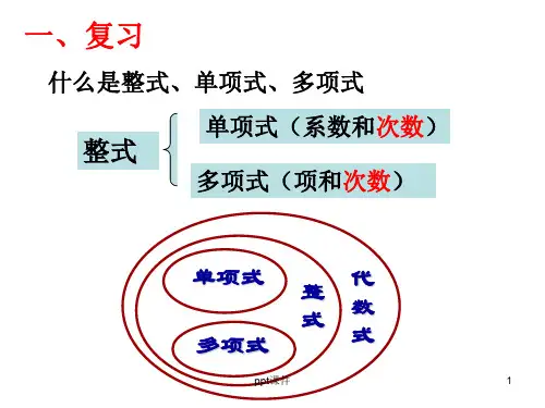 整式的加减(公开课)  ppt课件