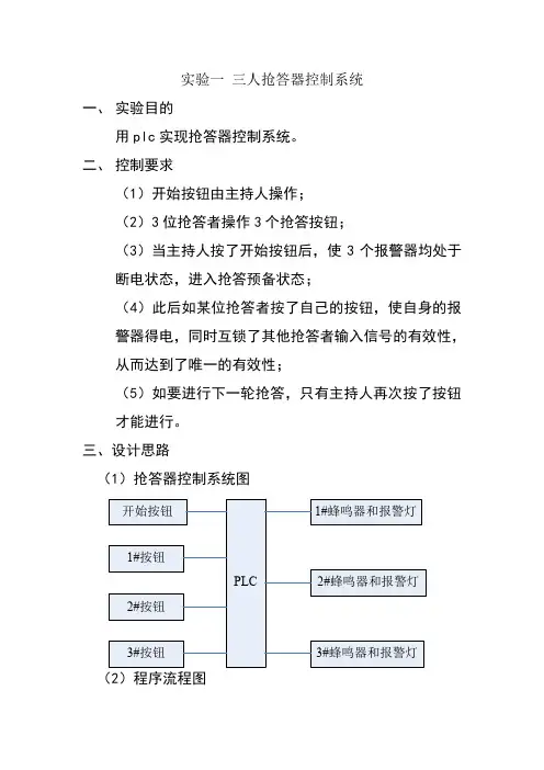 plc实验报告(6个)