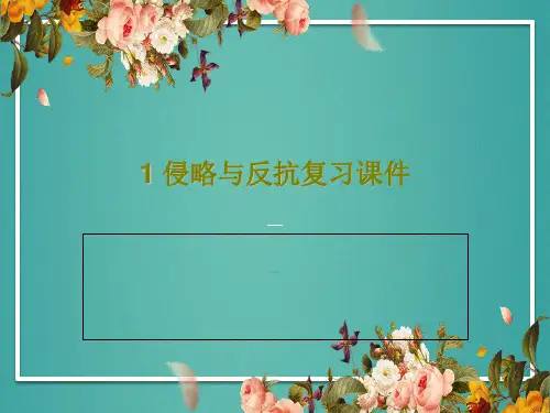 1 侵略与反抗复习课件36页PPT
