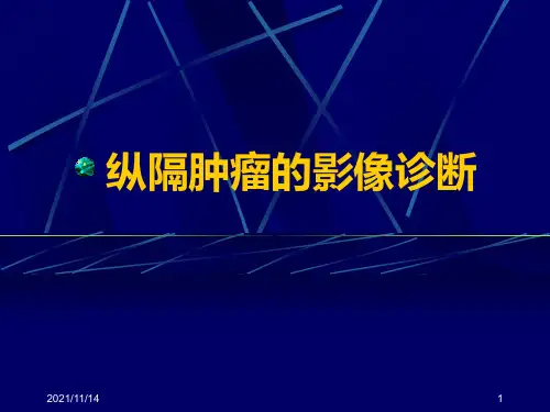 纵膈肿瘤的影像诊断【优质PPT】