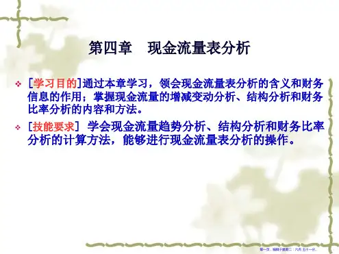 现金流量表结构分析31页PPT