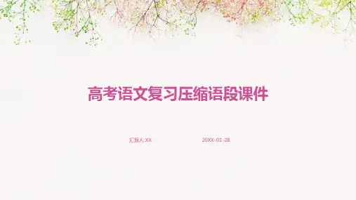 高考语文复习压缩语段课件