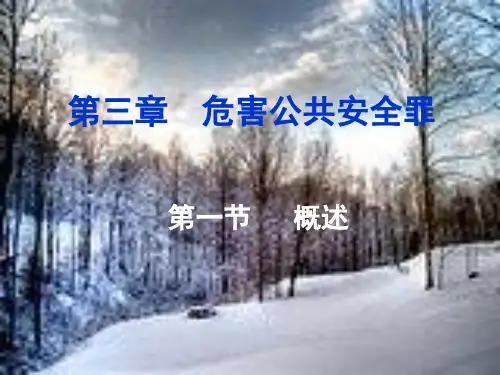 刑法分论第三章