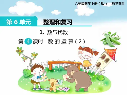 部编人教版六年级数学下册《第6单元整理和复习1数与代数4数的运算(2)》精品PPT优质课件