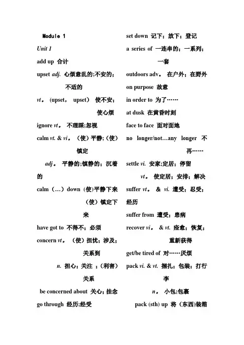人教版英语必修一至选修八黑体单词