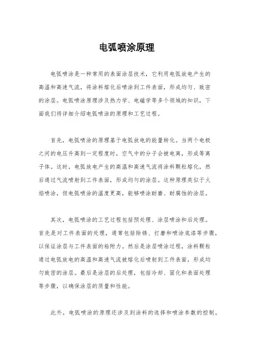 电弧喷涂原理