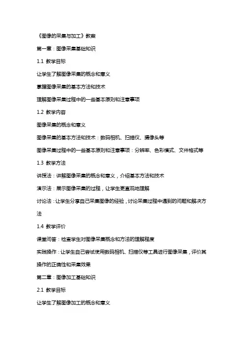 《图像的采集与加工》教案