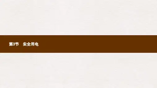 九年级物理全册19.3安全用电课件新版新人教版