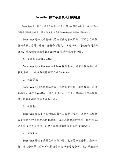 supermap操作手册