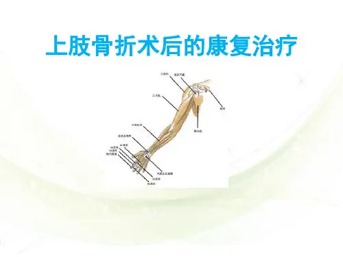 上肢骨折术后的康复治疗