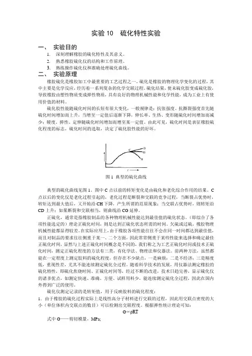 试验10硫化特性试验
