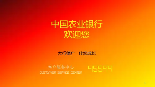 《农行》宣传片ppt课件