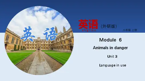 外研版八年级英语上册课件 Module6 Unit3 (1)