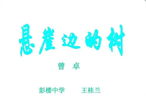 《悬岩边的树》(王桂兰)
