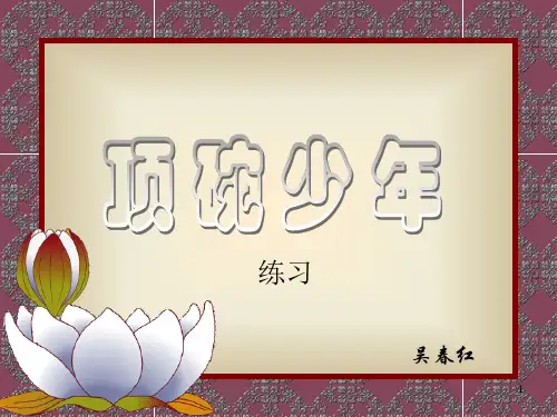 小学六年级下学期语文第4课顶碗少年PPT  实用教学课件