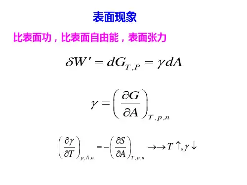 表面和胶体化学课件二