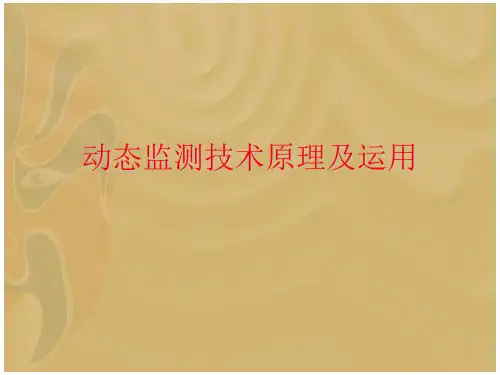 动态监测技术原理及运用